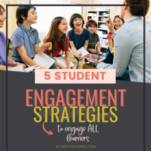 Picture of teacher using strategies for student engagement to engage all students.