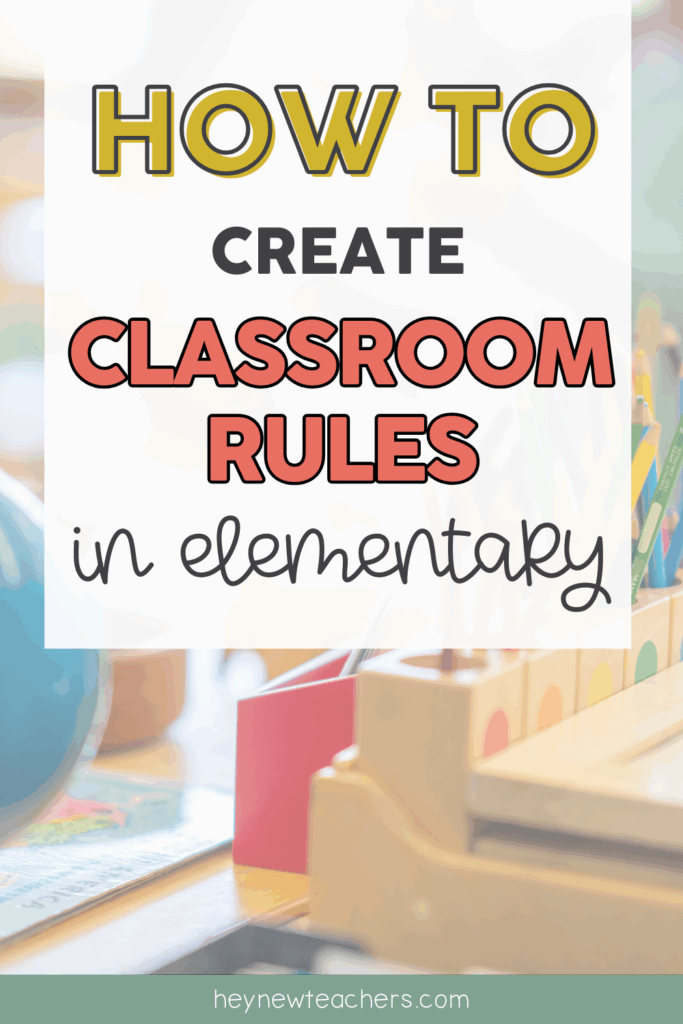 Picture of elementary classroom to learn about creating classroom rules.