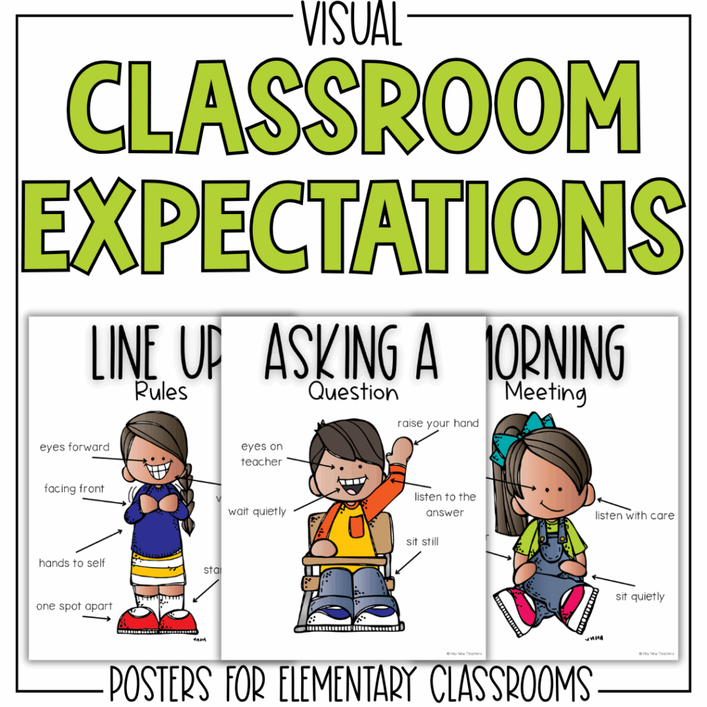 Thumbnail for visual classroom expectations poster.